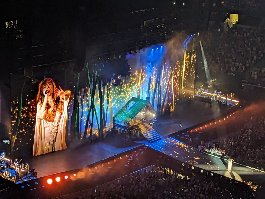 Image from the Folklore era, The Eras Tour (taken by Jessica Ledbetter)